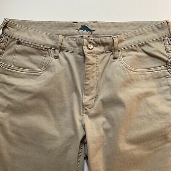 Tommy Bahama men’s pant sz 37. Tan chino 5 pkt - Picture 2 of 6